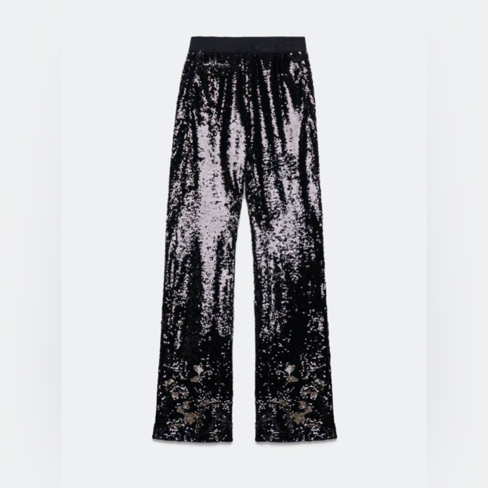 Brand NWT Authentic Golden Goose Kelley Tracksuit Trousers Silver Sequins